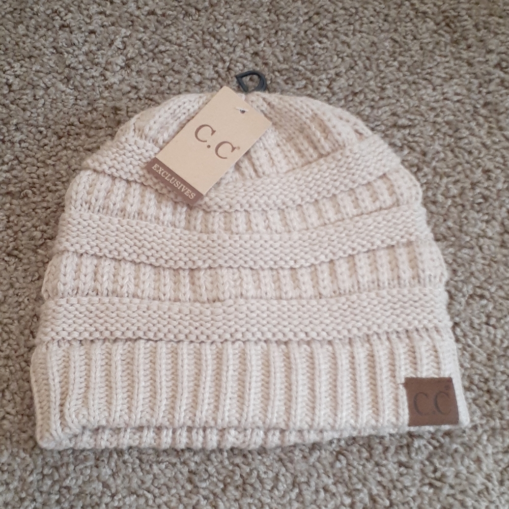 NWT C.C Khaki Knitted Beanie